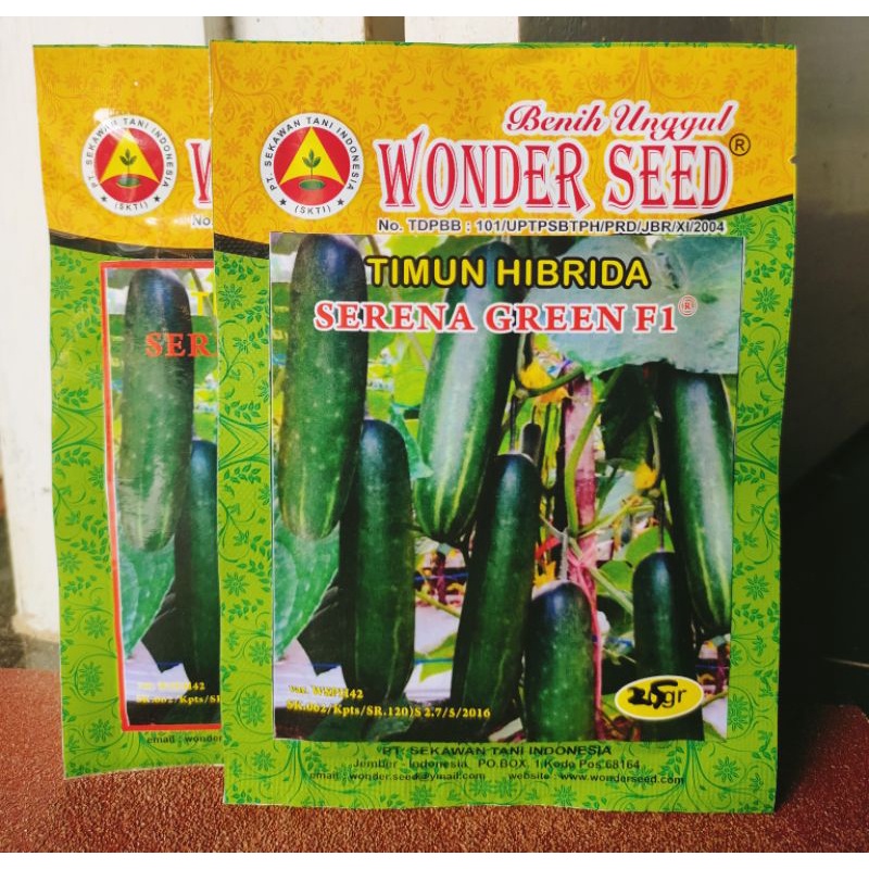 Timun Hijau Serena Green 25gr Original Pabrik Timun Hijau Buah Lebat