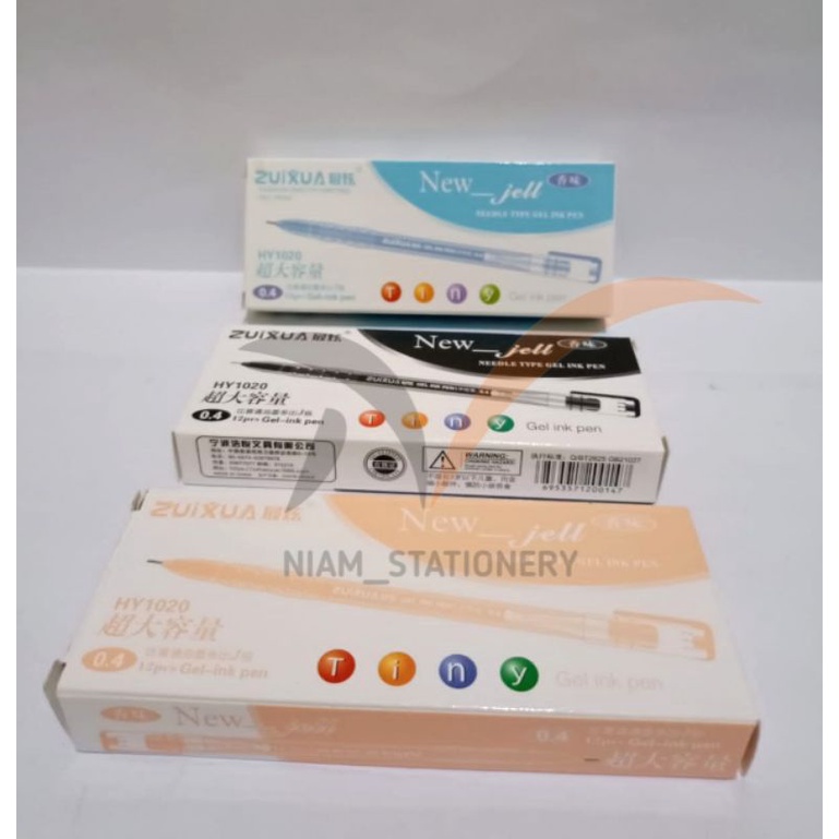 

Azka SELUSIN ( 12 PCS ) New Gel Pulpen Zuixua 0.4 mm Gel Pen Zuixua / Van-Art 0.4mm