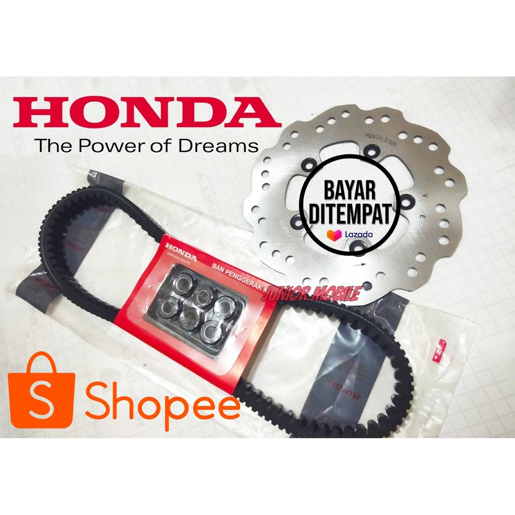 V-Belt Vanbelt Assy Vario 125 / 150 LED 2018 + Piringan cakram depaN