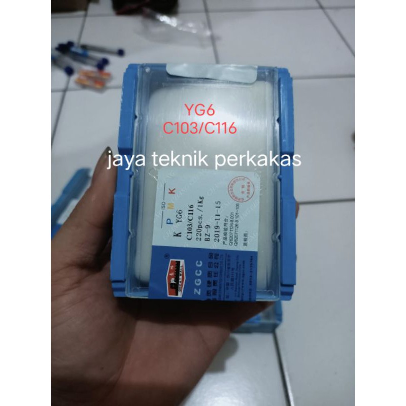 Mata pahat Widia yg6 C116 - pisau pahat widia - YG6 tipe C 103 / C116