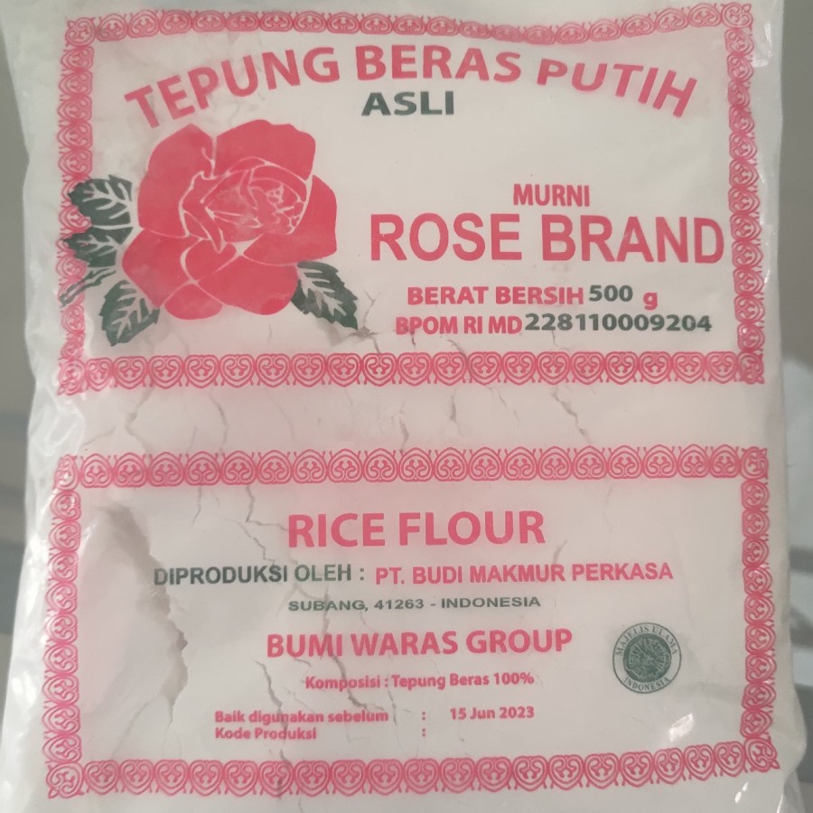 

Rose Brand tepung beras putih 500 gr
