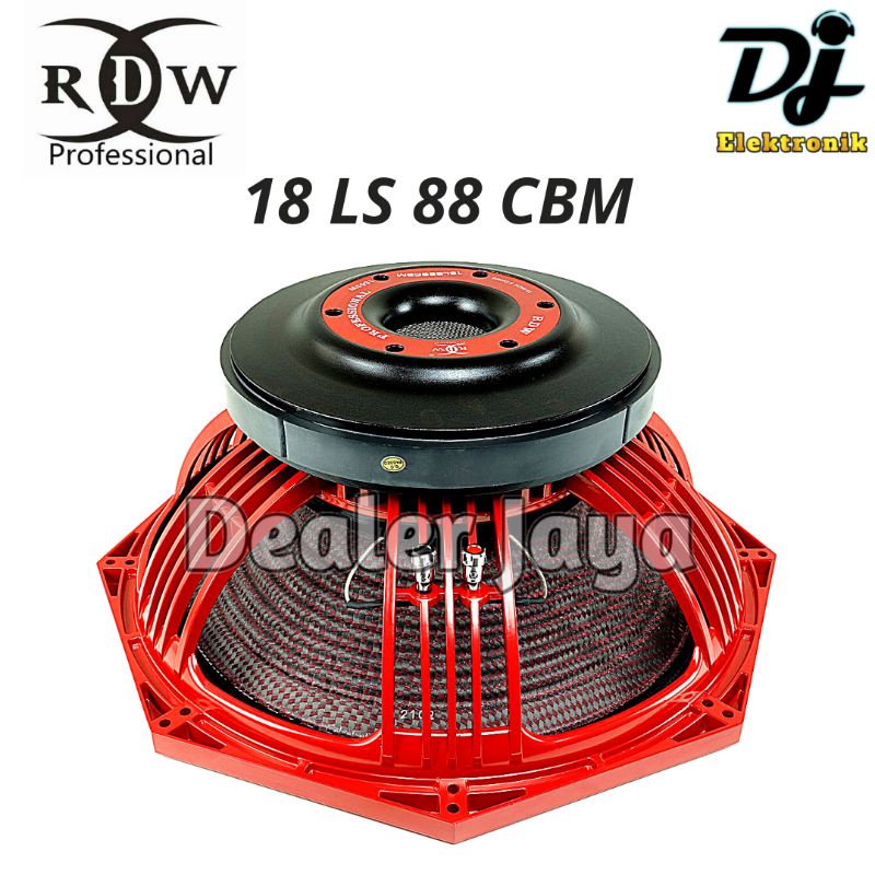 Speaker Komponen RDW 18 LS 88 CBM / 18LS88CBM / LS88 CBM / 88CBM - 18 inch (CARBON)
