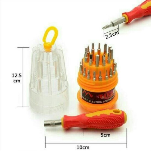 Obeng telur set 31in1 serbaguna untuk hp dan reparasi full set screwdriver