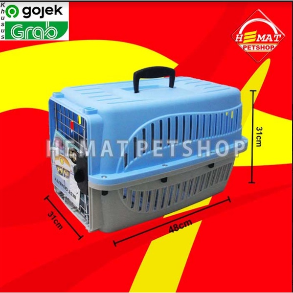 GOSEND PET CARGO travel Kennel Box kandang murah kucing cat cage S,M,L