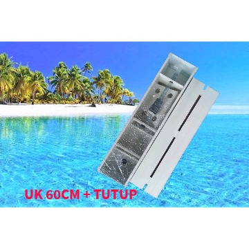 Top Filter Aquarium 60cm+Tutup / Talang Aquarium / Talang Filter / Aquarium