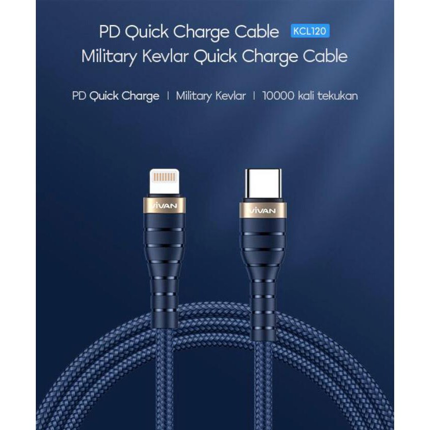 Kabel data fastcharging Type C to Lightning IP