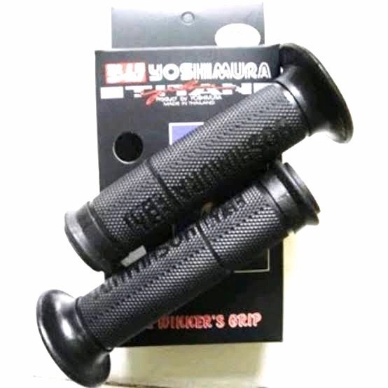 Handgrip Handfat Grip Karet Gas Stang Empuk Yoshimura Semua Motor import vario mio beat nmax xmax lexi aerox adv supra kharisma revo ninja jupiter pcx promo discount