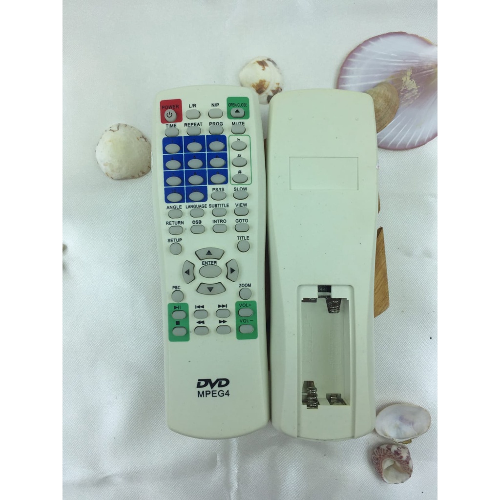 Remot / REMOTE DVD Asatron Putih tanpa setting