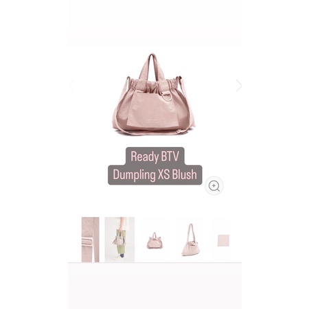 BTV Dumpling bag XS Blush