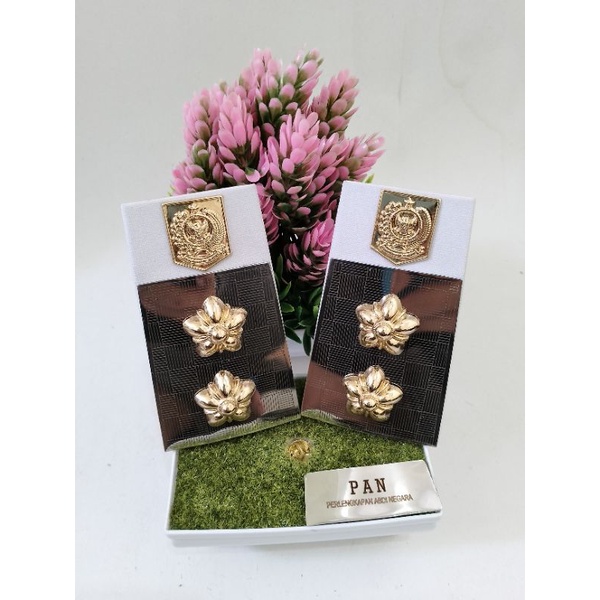 Pangkat Pdh Lurah Plat Kain Putih