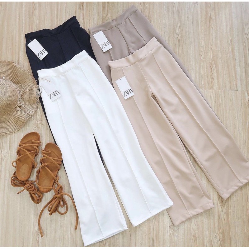 TREXUS - ZEC OOTD Wanita Celana Kulot AISY / Miscala CREPE Kulot Pant / Celana Kulot Wanita Kekinian