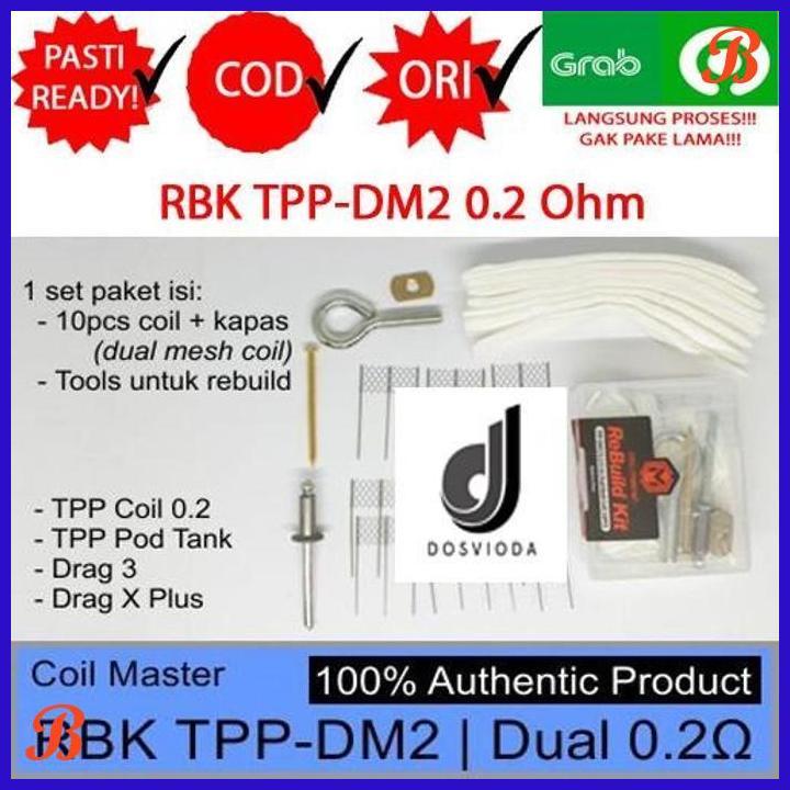 Jual RBK Rebuild Kit Coil Master Tpp DM2 0 2 Ohm Tpp DM2 Coil Drag X
