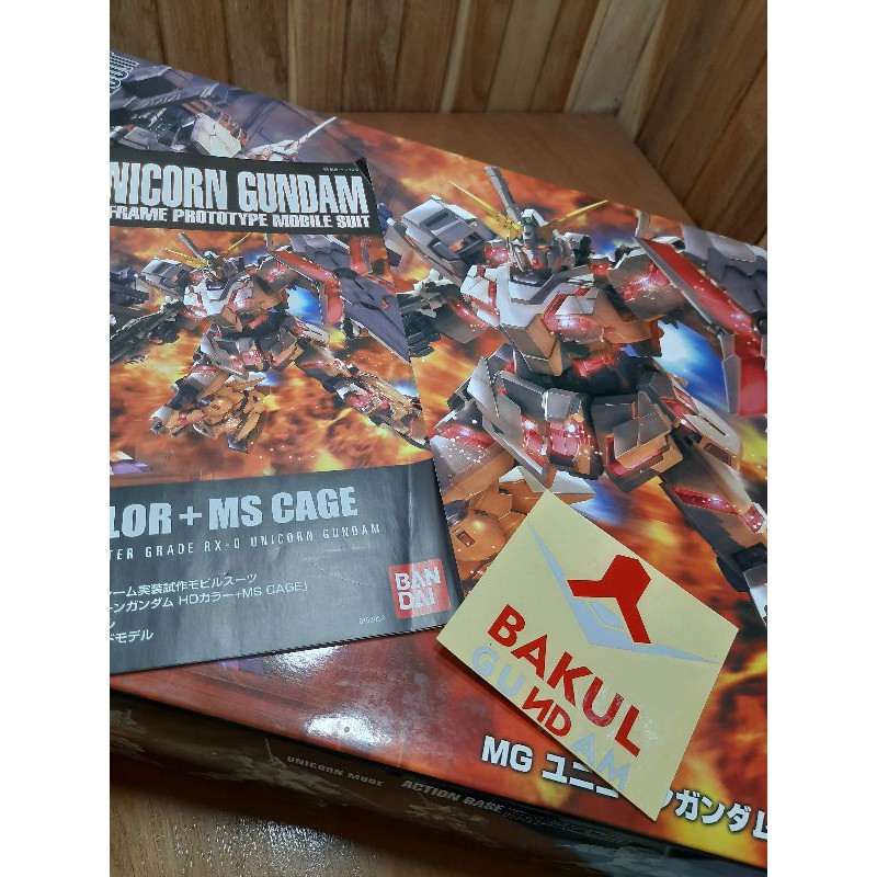 MG 1/100 RX-0 Unicorn Gundam [HD Color] + MS Cage