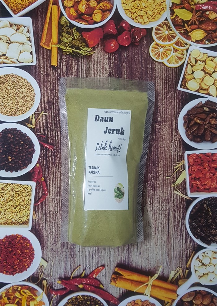 

Daun Jeruk Purut Bubuk Premium 90gr | Tanpa Campuran | Grade A