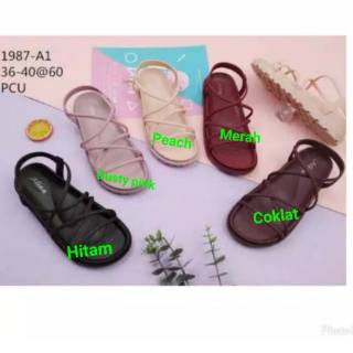  Sandal  Gladiator Alina  1987 Trendy Murah Shopee 