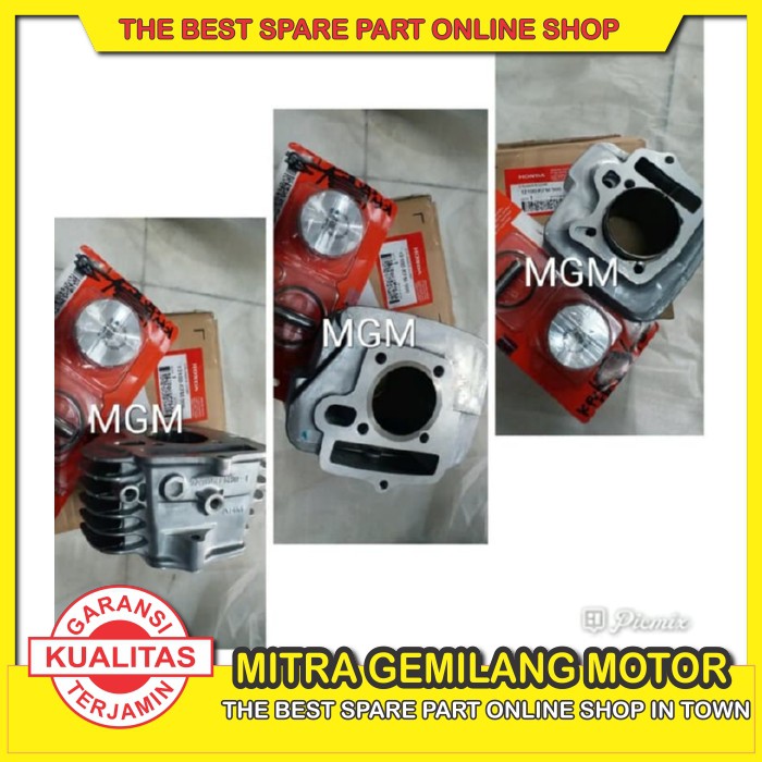 BLOK SEHER SUPRA FIT NEW ASLI AHM PLUS PISTON KIT KOMPLIT