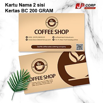 

[KARTU NAMA] 2 sisi bahan BC TEBAL 200 GRAM / Kartu Nama Murah 2 sisi