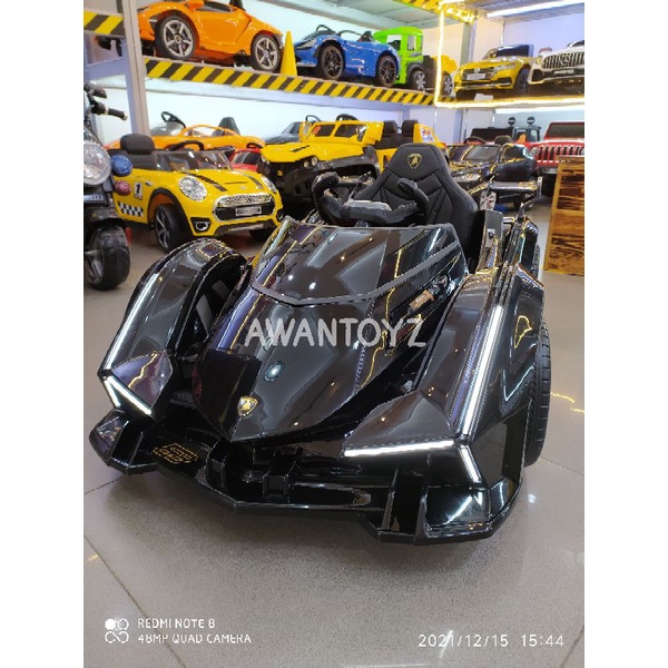 Mobil Aki Anak Lamborghini V12 Black