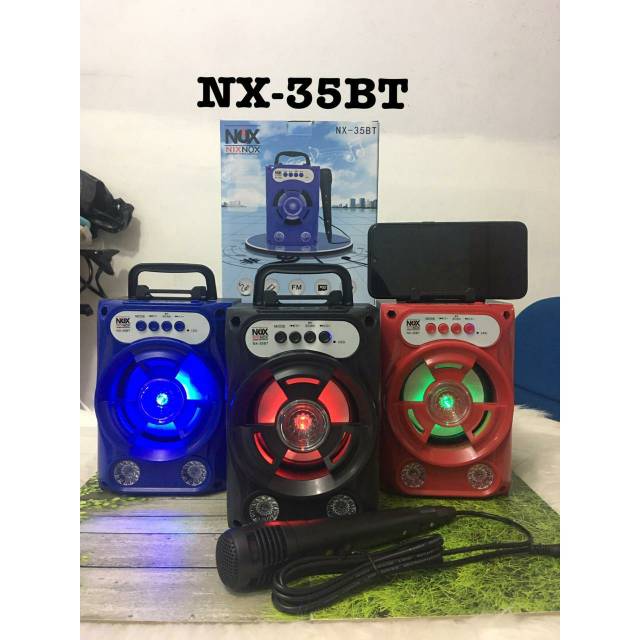 SPEAKER BLUETOOTH KARAOKE NX-35BT FREE MICROPHONE HI FI SPEAKER