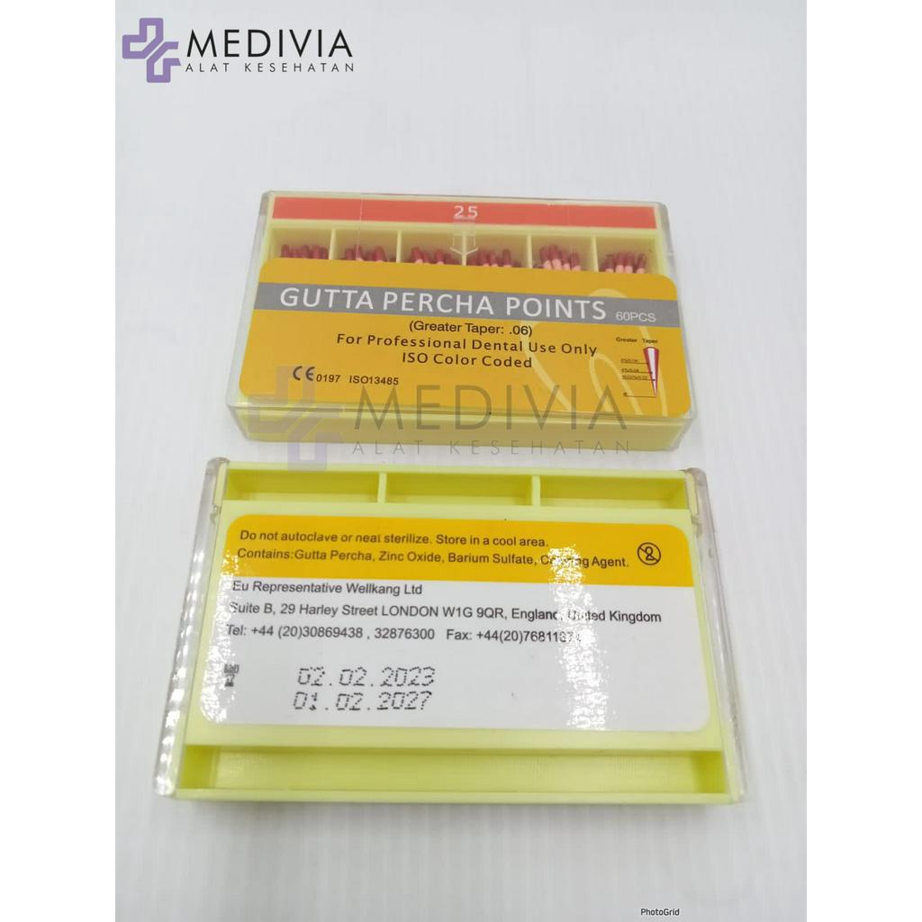 Gutta percha points protaper metabiomed taper 06 6% 04 4% 25.06 20.06 25.04