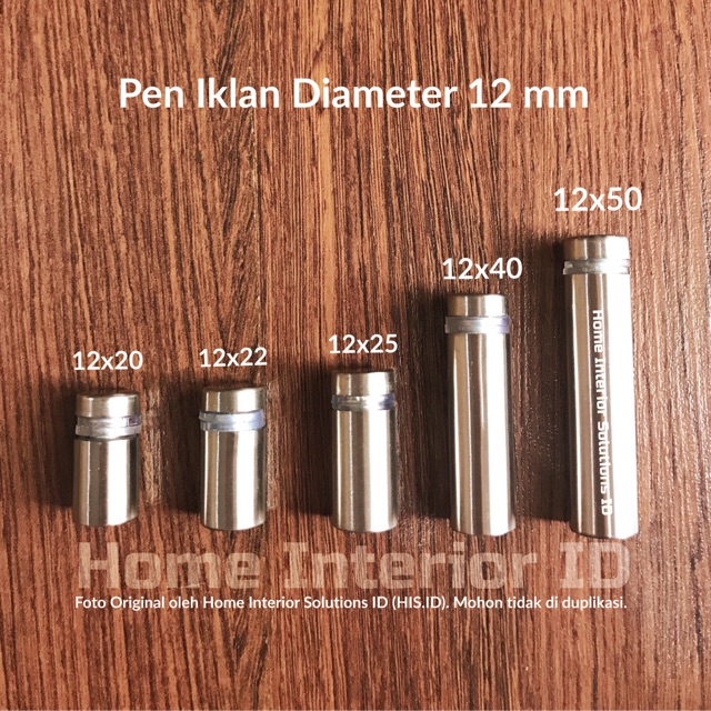 

Pen Iklan 12 X 40 mm Stainless Steel
