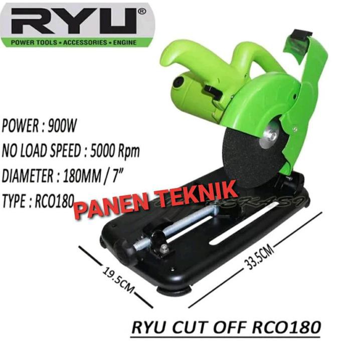 CUT OFF RYU RCO 180 MESIN POTONG BESI 7 INCH