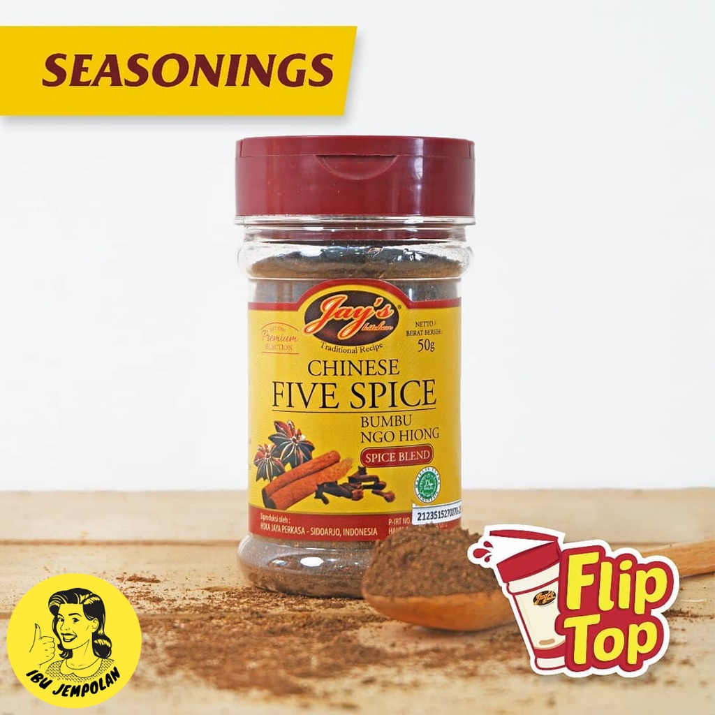 

Jay's Kitchen Chinese Five Spices/Jay's Ngo hiong 50gr/Jay's Ngohiong 50gr/