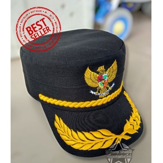 Topi komando hitam garuda