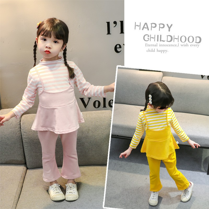 CHUBBI 25 Setelan Anak Perempuan 2Piece Set Striped Garis2