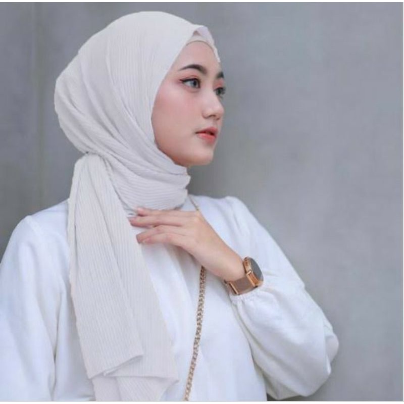 KERUDUNG PASHMINA FULL PLISKET/KERUDUNG PLISKET