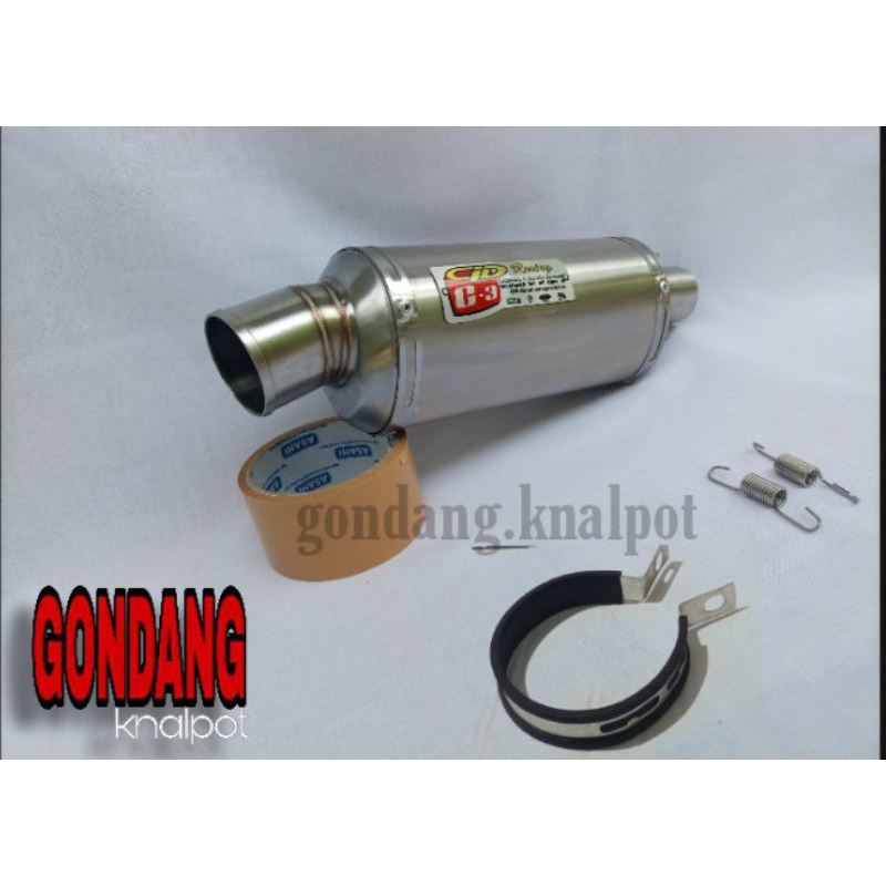 SILINCER ONLY CLD C3 FULL STAINLESS (inlet 38/50)