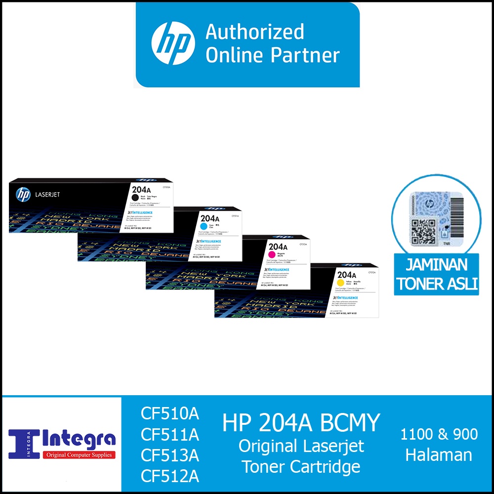 Toner HP 1 Set 204A ( Bk, C, M, Y ) Original LaserJet Cartridge