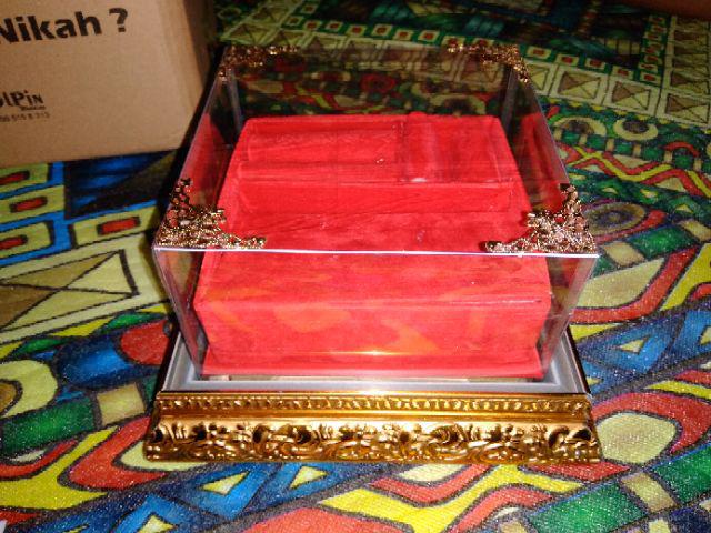 Kotak Cincin Gelang Kalung Frame Tutup Mika Untuk Seserahan/ Lamaran Fcgk