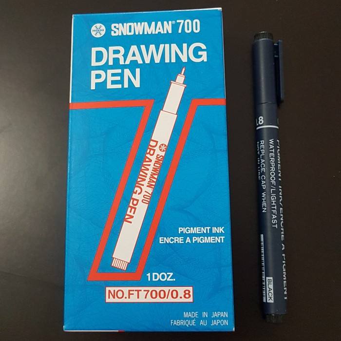 

Berkualitas Snowman 700 Drawing Pen 0.1 - 0.8 (Per Lusin) Diskon