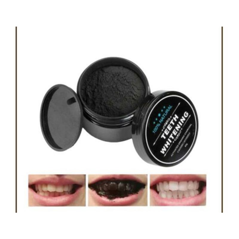 TEETH WHITENING ACTIVATED CHARCOAL POWDER CHARCOAL BUBUK GIGI DAN MASKER