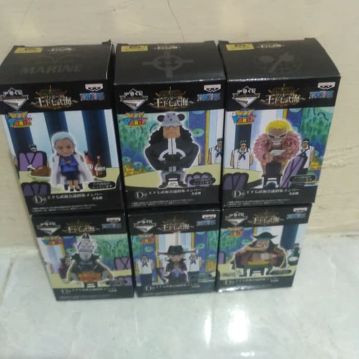 WCF One Piece Tea Party Set Sichibukai Mihawk Moria Shirohige Kuma