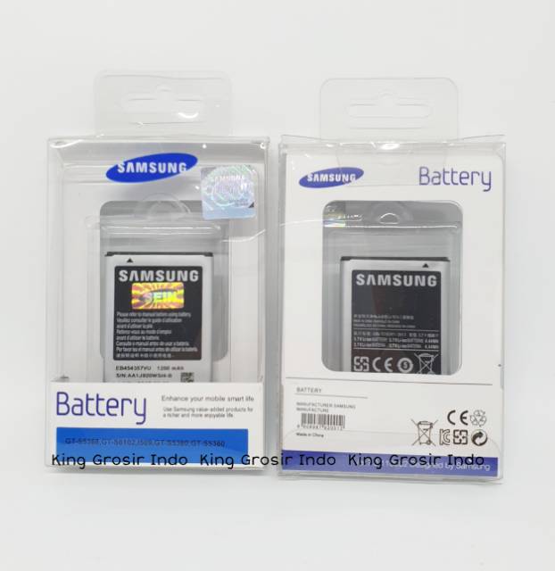 dc88 - Baterai Samsung Galaxy Young S5360 S5830 S6102 Original 100% Battery Batre Young 1