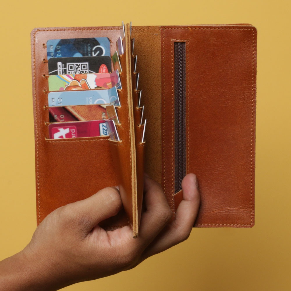 DOMPET PANJANG PRIA WANITA KULIT ASLI PREMIUM PESTA MEWAH BRANDED KICKERS ASLI FASHION CASUAL