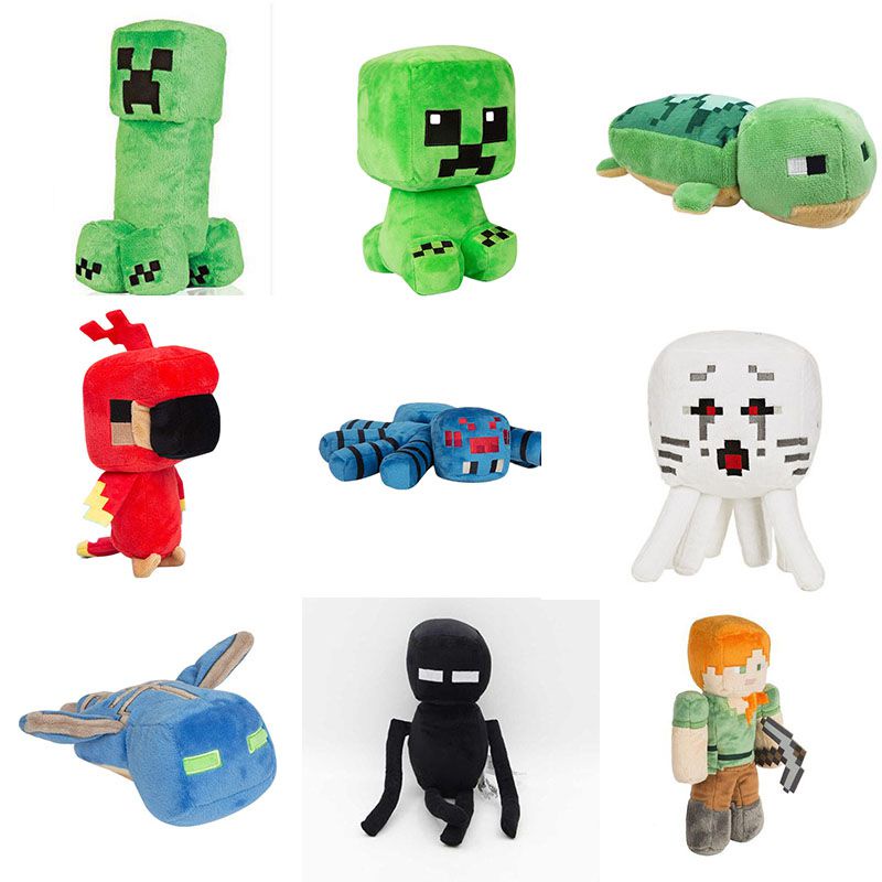 Minecraft Plush Toys Minecraft Creeper Enderman Pig Bear Stuffed Toys Pixel Doll