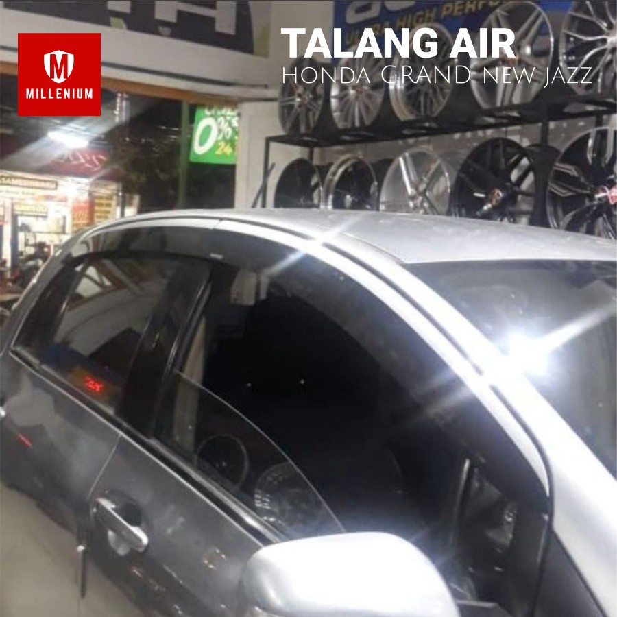 Talang Air Pintu Mobil Honda Grand New Jazz 2014 - 2020 Model Flat Rata 4 Pintu
