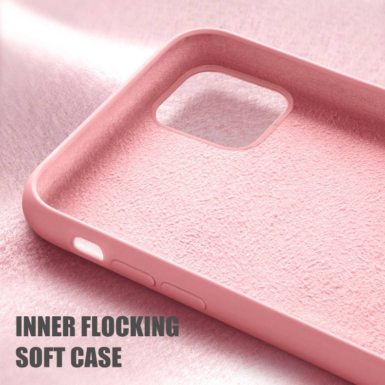 For iPhone 11 11Pro 11Pro max Case Luxury Original Liquid Silicone Soft Cover For iPhone 12 12Pro 12Pro Max 12 Mini Shockproof Phone Case