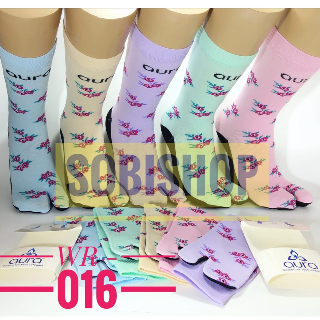 Kaos Kaki Aura Motif Henna Shopee Indonesia