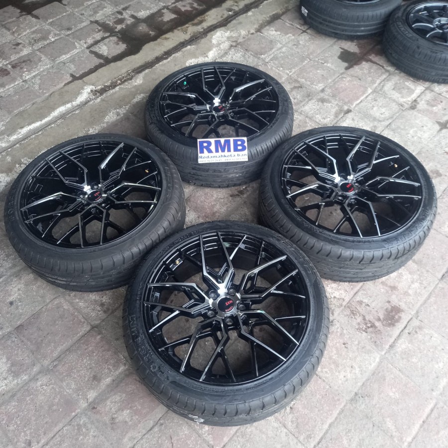 Velg Mobil Seken Ring 20 Lubang 5 BOTANI HSR R20X8,5 5X114,3 ET40 BAN 245 40 R20