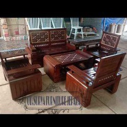 Set kursi tamu kayu jati meja kursi ukir bahan kayu jati