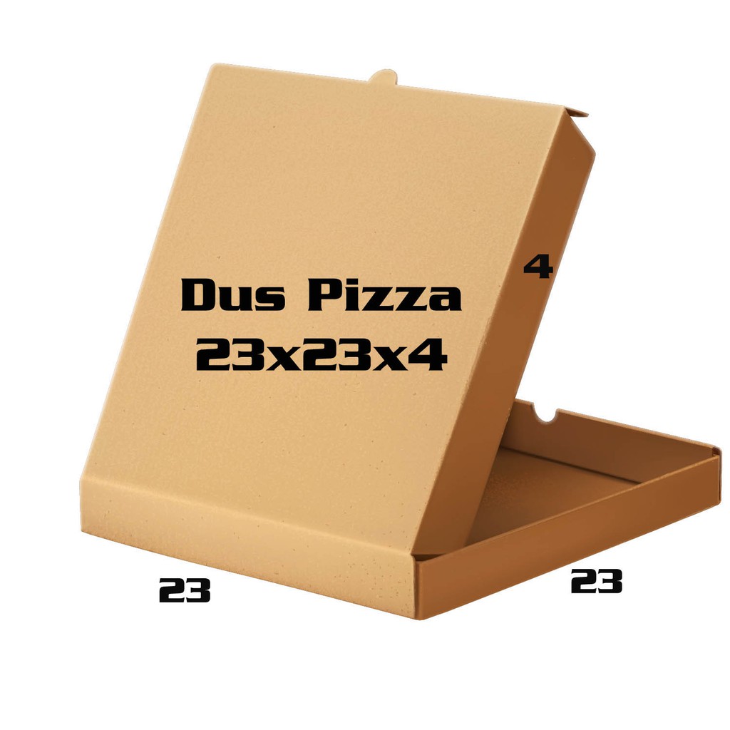 

(Min 10 pcs) klik 10 kali 23x23x4cm BOX KARDUS PACKING PIZZA / BAJU MURAH
