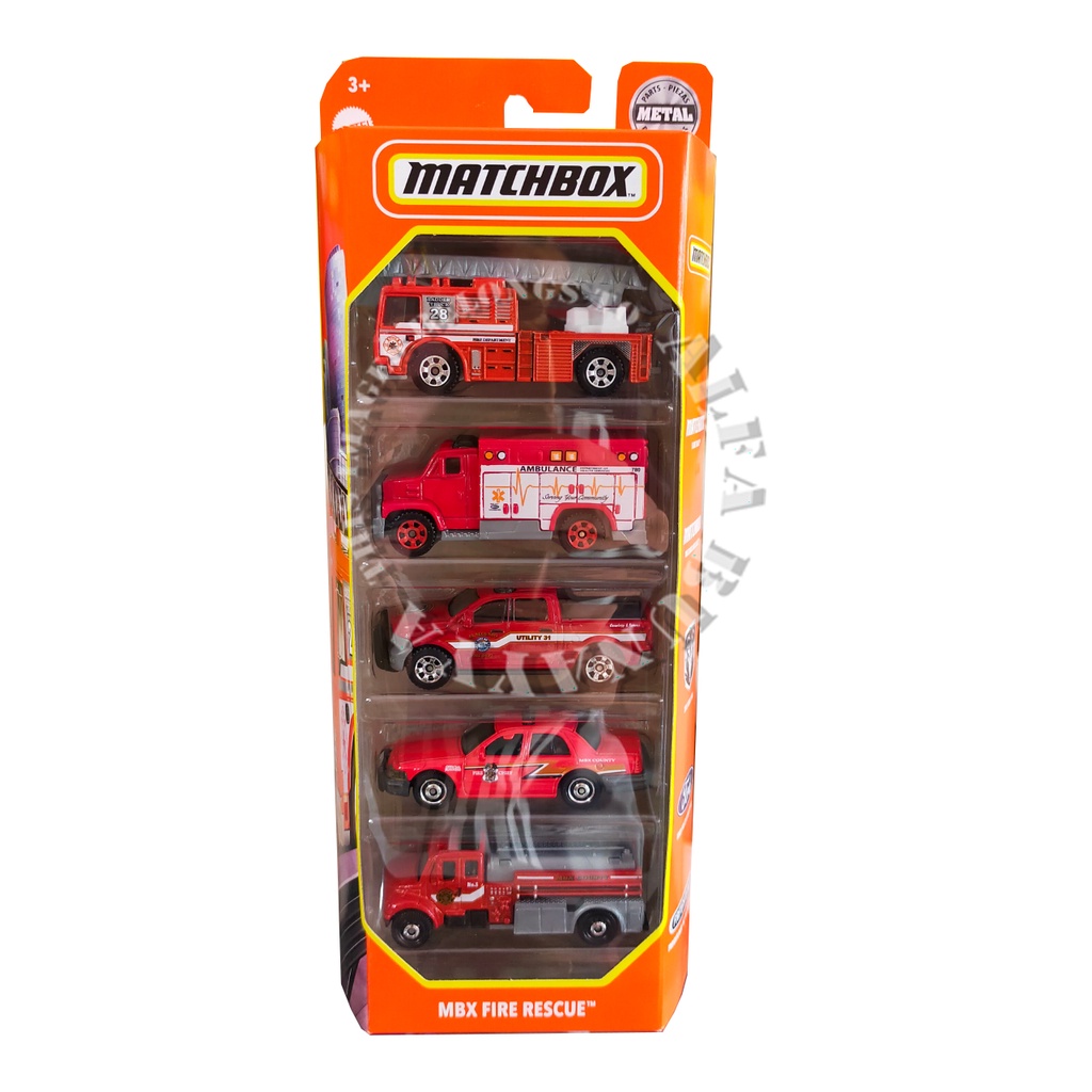 Diescast Cars Set 5 - Gift Pack - MATCHBOX ORIGINAL MATTEL ISI 5 MOBIL - Mobil Match Box