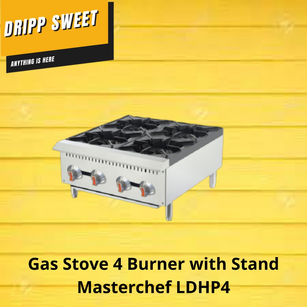 Gas Stove 4 Burner with Stand Masterchef LDHP4 / KOMPOR GAS PORTABLE