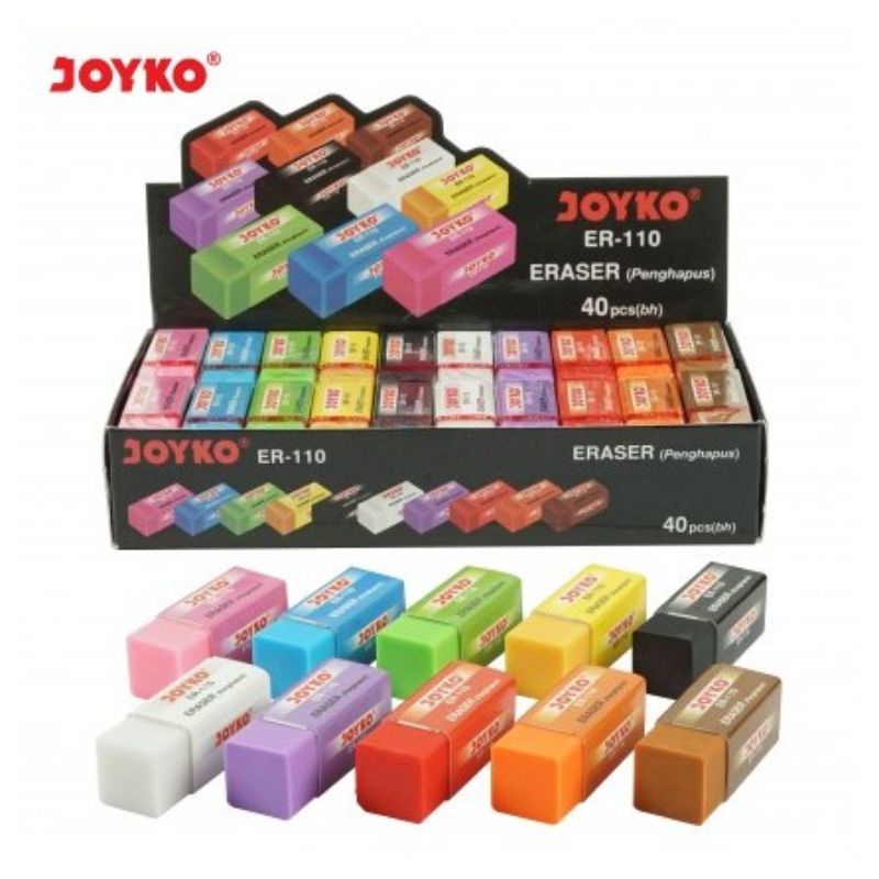 JG - PENGHAPUS JOYKO ER - 110 / ERASER JOYKO / PENGHAPUS WARNA WARNI