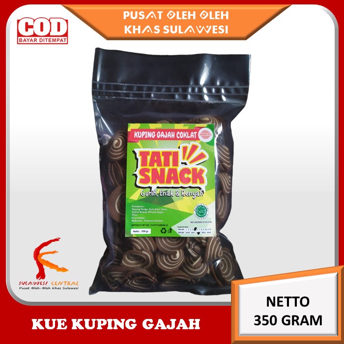 

Kue Kuping Gajah Mandiri Tati Khas Sulawesi 350 gr