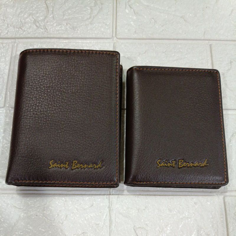 Dompet Kulit Lipat Buku Pria Saint Bernard SB-1108 || Dompet Kulit Sapi Miling Saint Bernardd